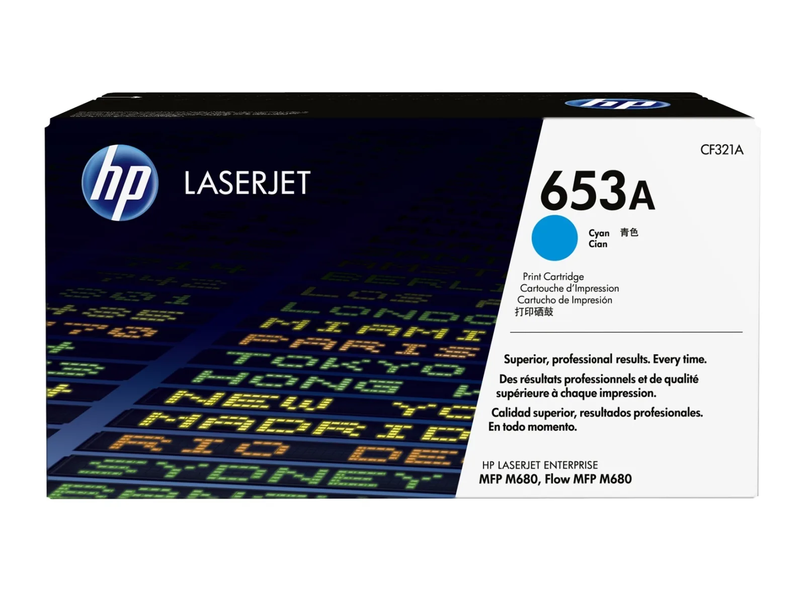 HP 653A (CF321A) Cyan Original LaserJet Toner Cartridge