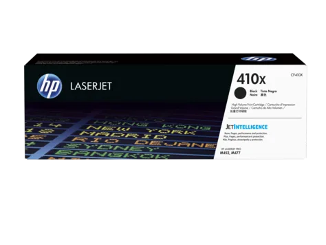 HP 410X (CF410X) Toner Cartridge, Black High Yield