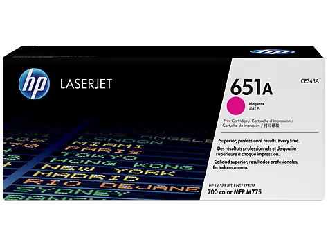 HP 651A Magenta Original LaserJet Toner Cartridge(CE343A)