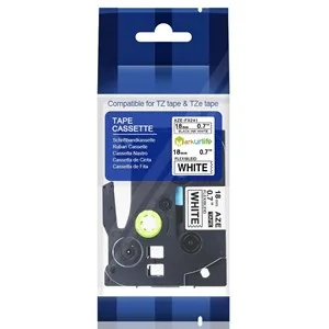 Color Tapes Flexible Black on White [TZE-FX241]