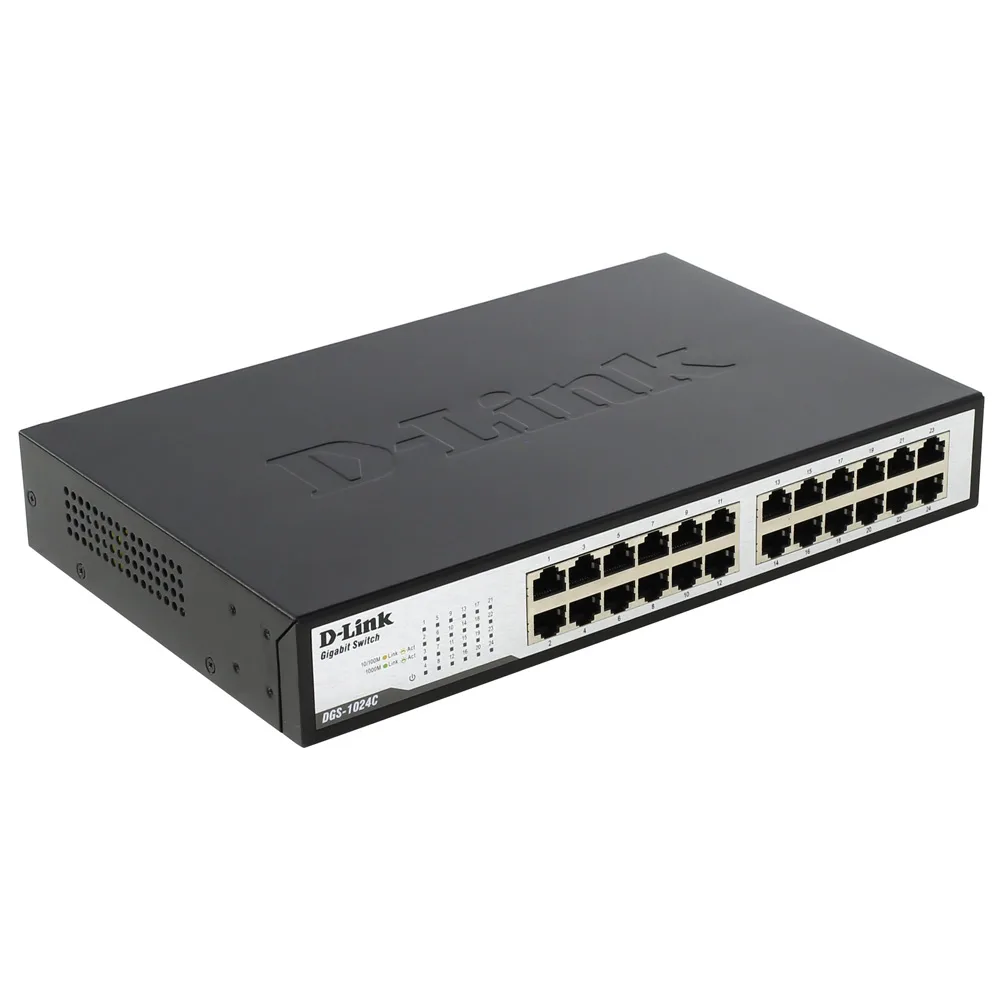 D-LINK 24-Port Unmanaged Ethernet Switch [DES-1024C]