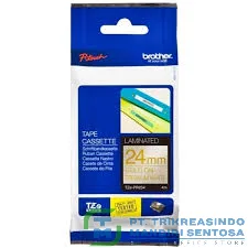 24MM GOLD ON PREMIUM WHITE 8 METER (GLITTER TAPE) [TZE-PR254]