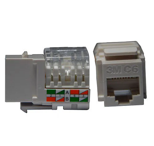 3M Cat6 RJ-45 Jack [VOL-RJ45-UC6-W] - White