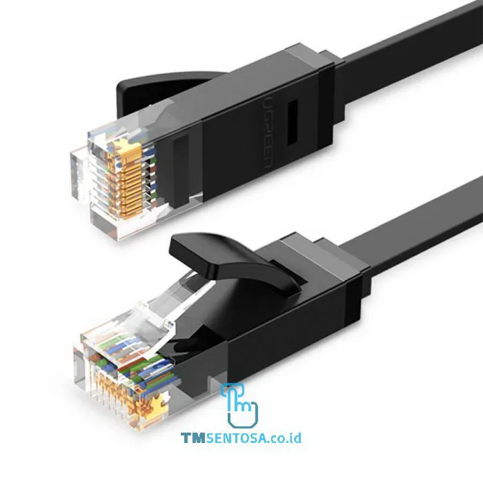 Cat 6 UTP Lan Flat Cable 3m Black - 50175