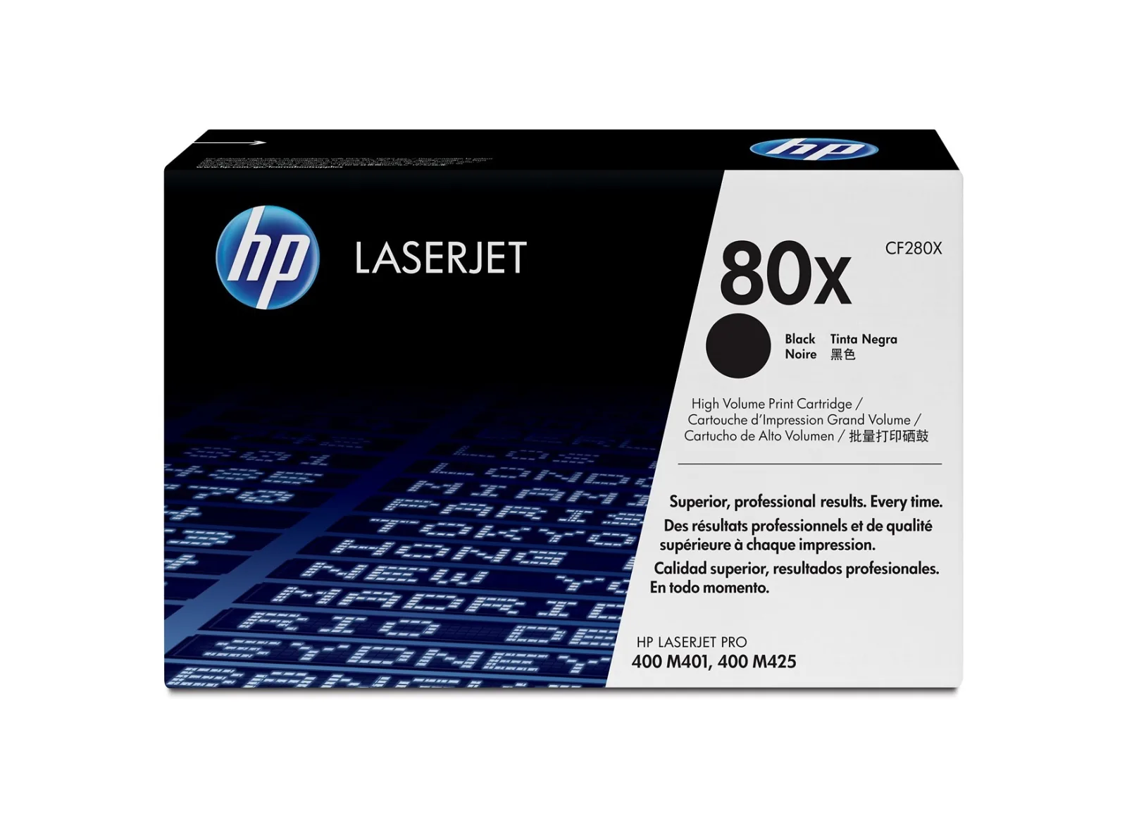 HP 80X (CF280X) Black High Yield Original LaserJet Toner Cartridge