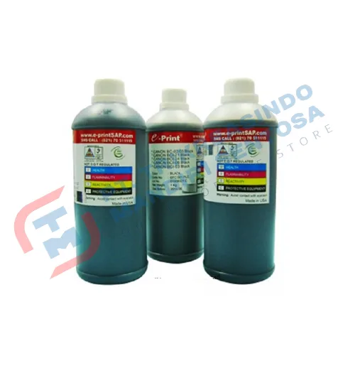 E-PRINT Black Bulk Ink Reguler 1 KG (For Canon, Epson, HP)