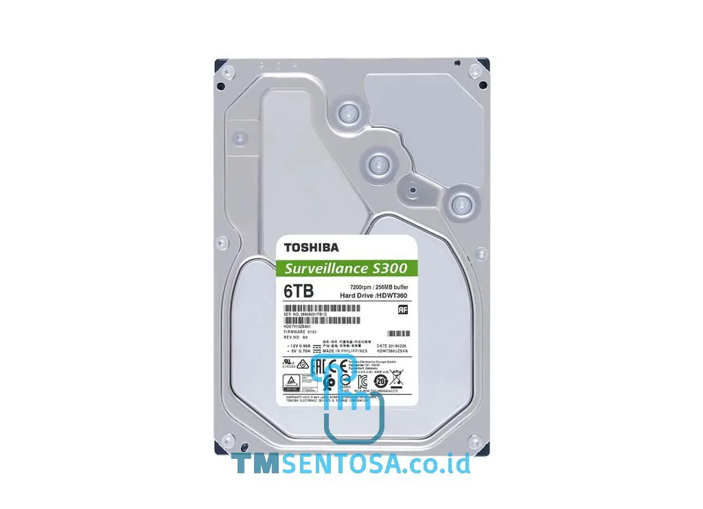 Internal HDD 3.5 Inch S300 6TB [HDWT360UZSVA]