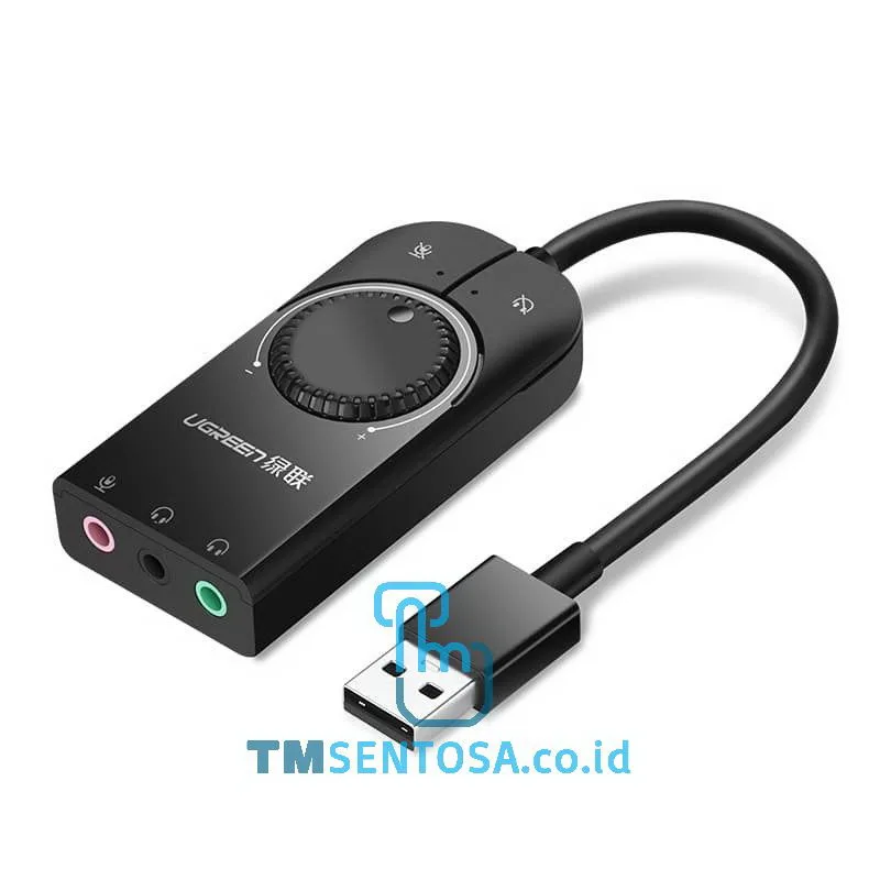 USB External Soundcard Stereo Sound Audio Adapter 3.5mm 10cm CM129 - 40964