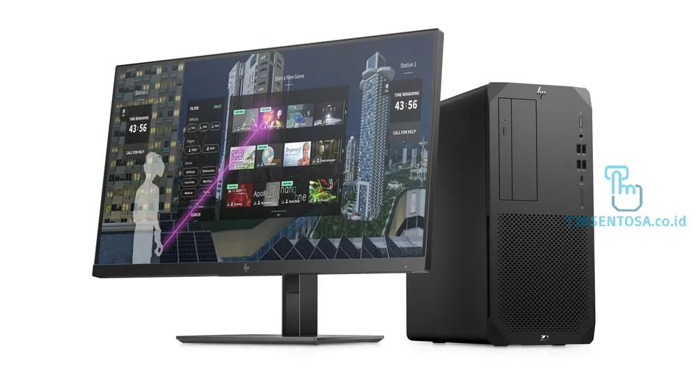 Workstation Z1 Tower G6 [i7-10700, 8GB, 1TB + 256GB, RTX2060, 21,5 inch, DOS] 33X26PA