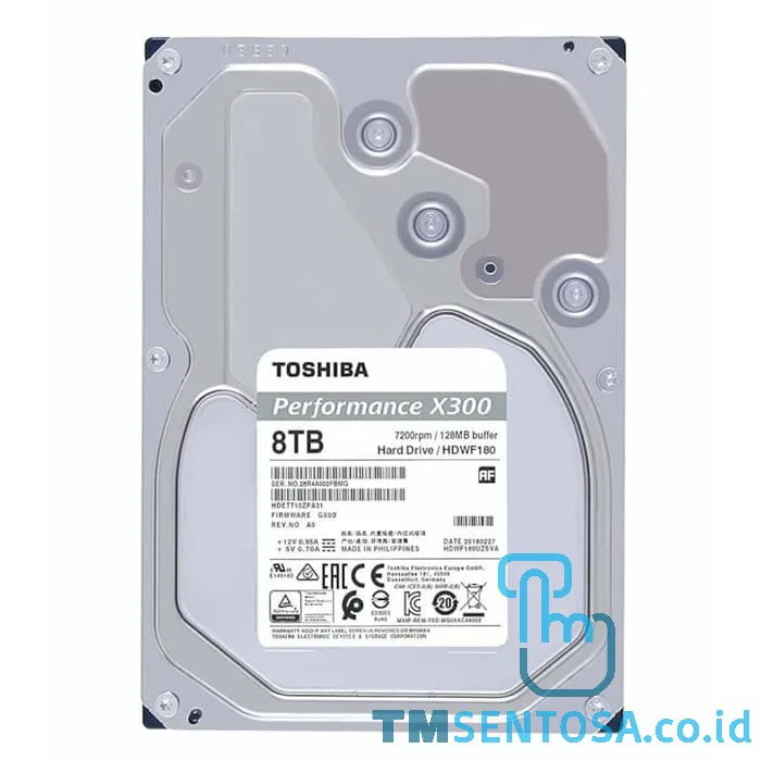 Internal HDD 3.5 Inch X300 8TB [HDWF180UZSVA]
